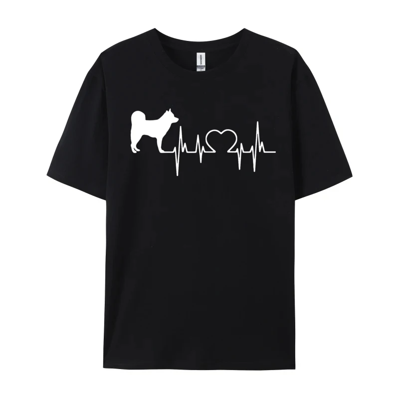 

Alaskan Klee Kai Heartbeat Vintage T-shirt Men Cotton T-shirts Man Retro Tops Streetwear Newest Design Plain T Shirts Wholesale