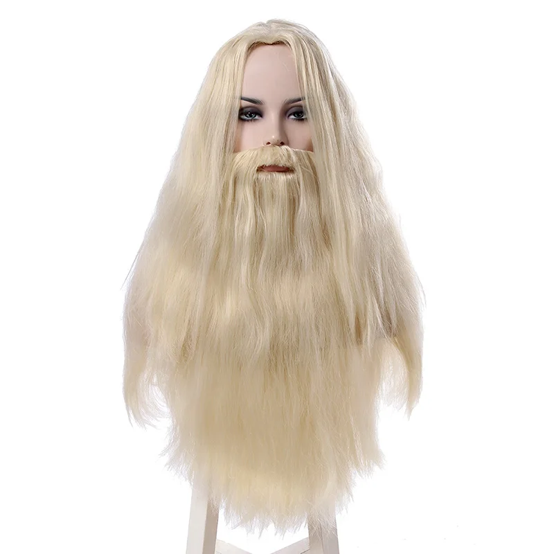 L-email wig Halloween Wig Albus Dumbledore Cosplay Wigs Lucius Malfoy Rubeus Hagrid Bellatrix Lestrange Moive Synthetic Hair