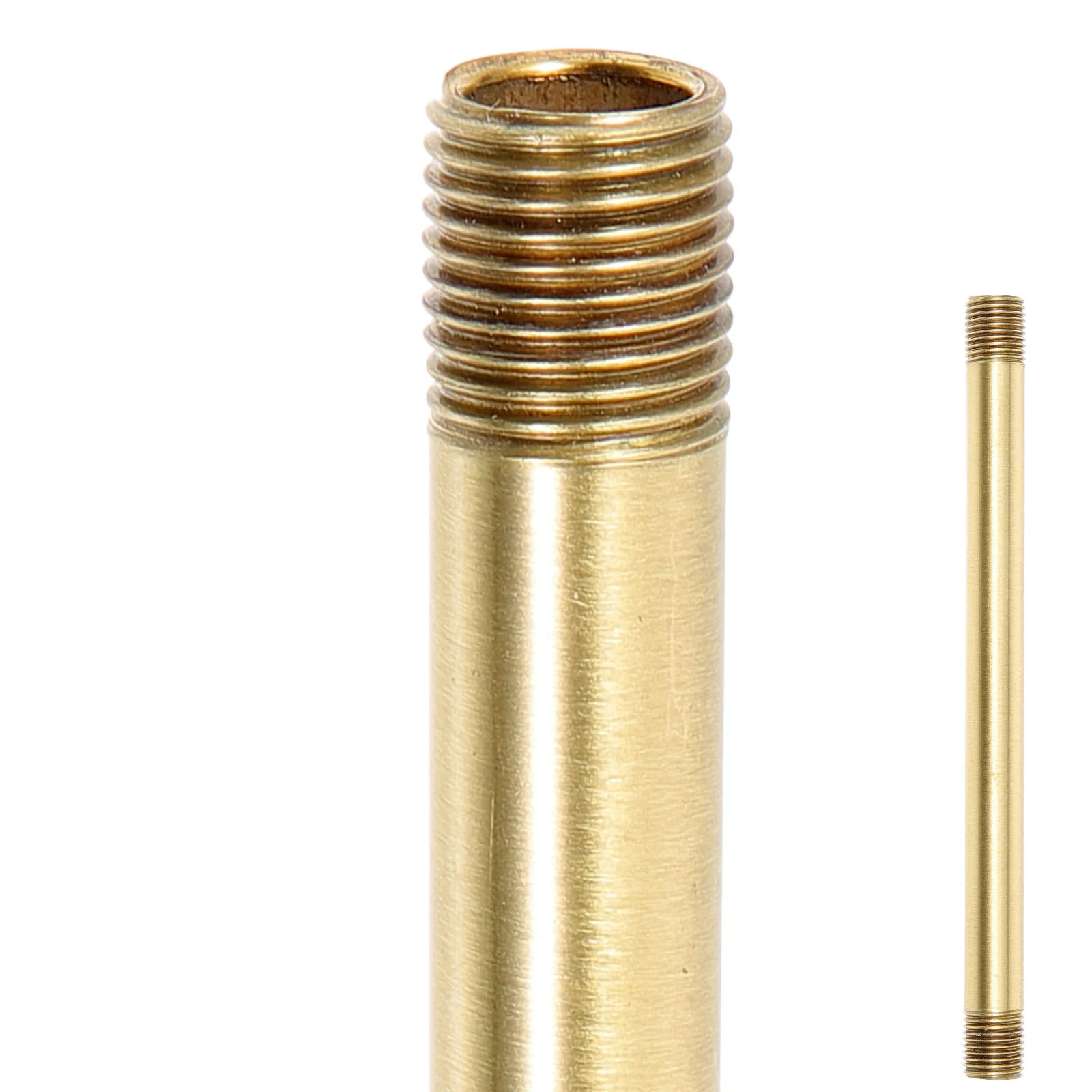 Copper Lamp Stem Straight Pipe Hardware Lighting Fixture Part Replacement DIY Lamp Kit Lighting Fixture Downrods