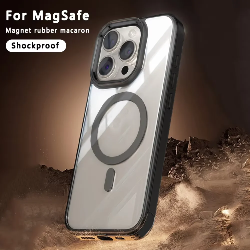 Luxus Marke Macaroon Makaron Case Für Apple Hülle Magsafe Iphone 16 13 12 Mini 11 14 15 Pro Max 7 8 Plus X Xr Xs Soft Silikon Case Voll schutz