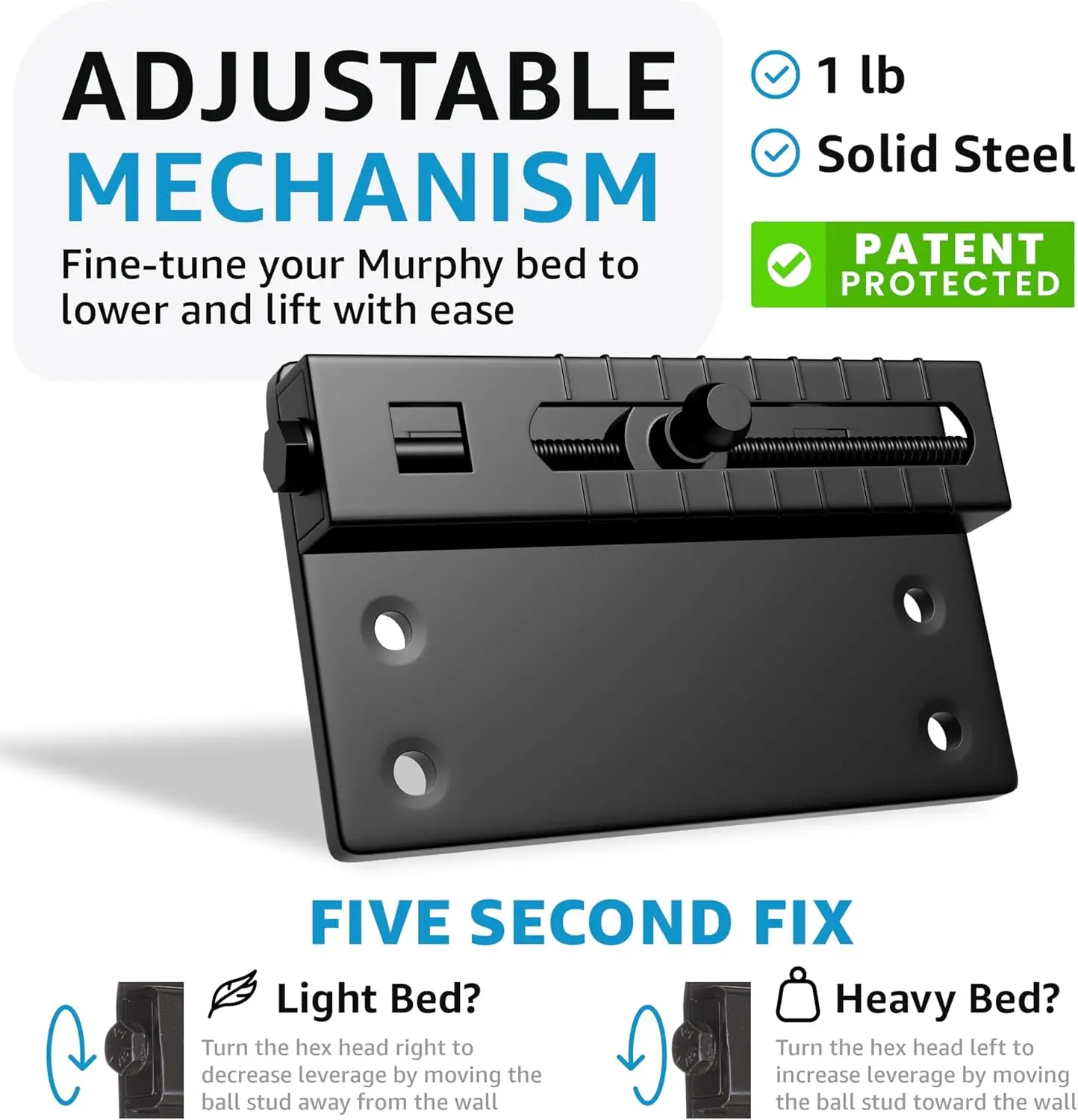 Kit letto Murphy premium, completamente orizzontale