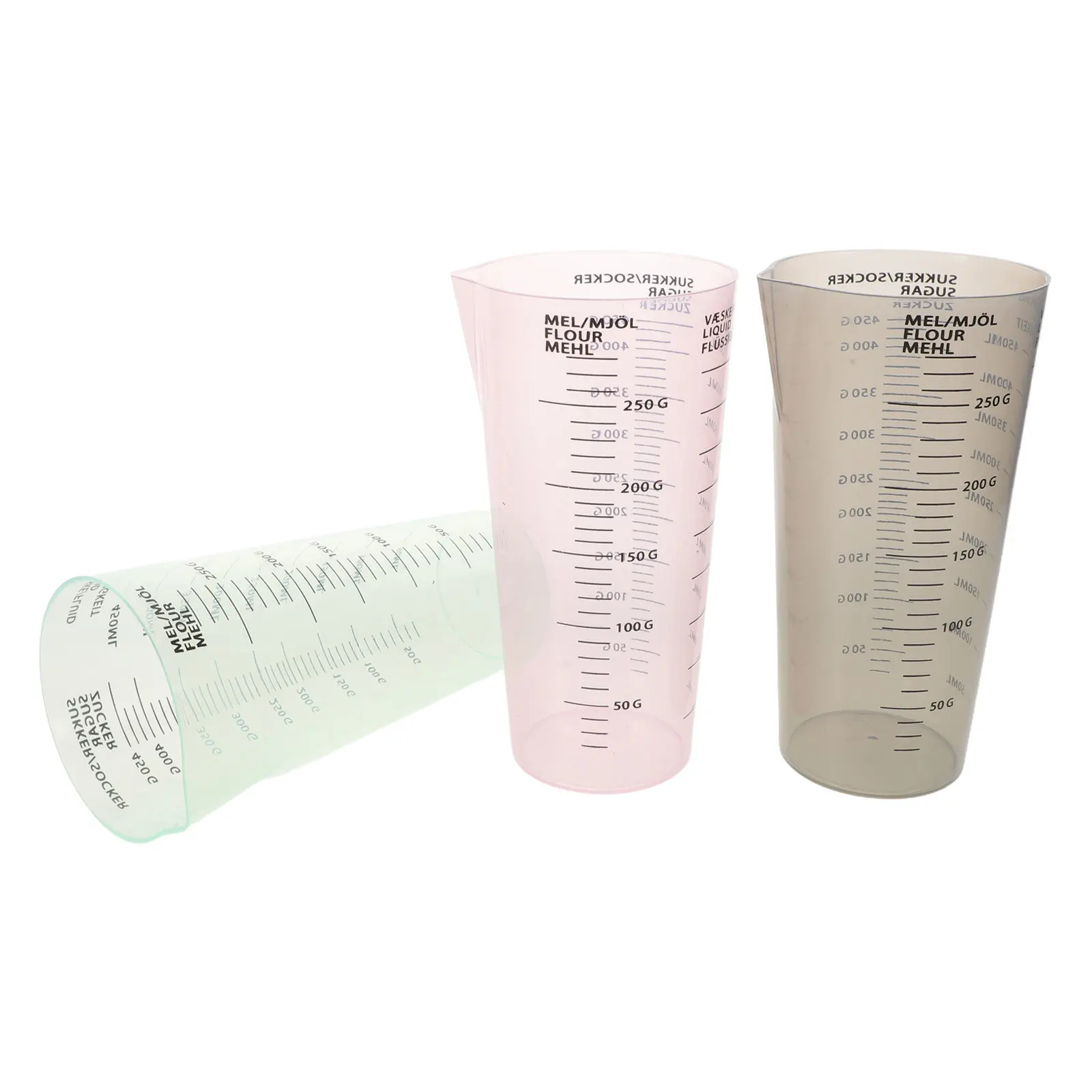 3Pcs Laundry Detergent Measuring Cup Clear Plastic Precise Scale Markings Laundry Soap Softener Dispenser Liquid Measuring Cups