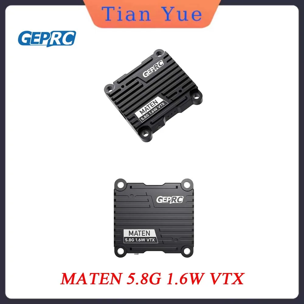 

GEPRC MATEN 5.8G 1.6W VTX 72CH 1600Mw FPV Video Transmitter With Built-In Mic PAL/NTSC Suited for FPV Long Range Racing Drone
