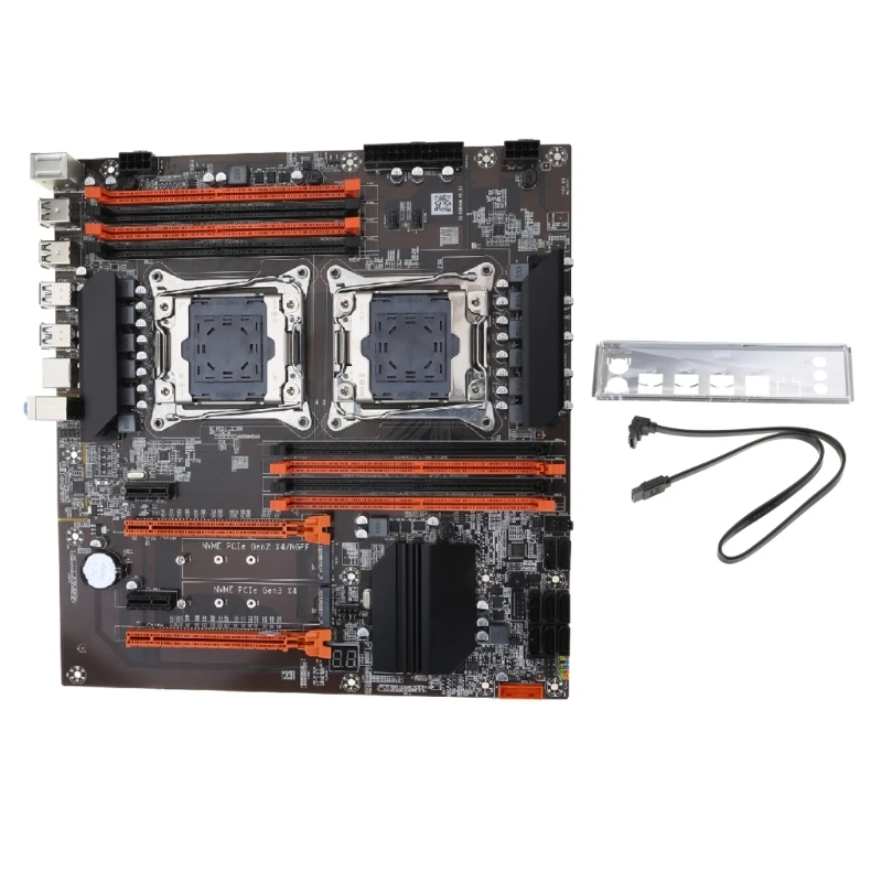 Newest X99 Desktop Computer Motherboard Dual Server LGA 2011-3 NVME USB3