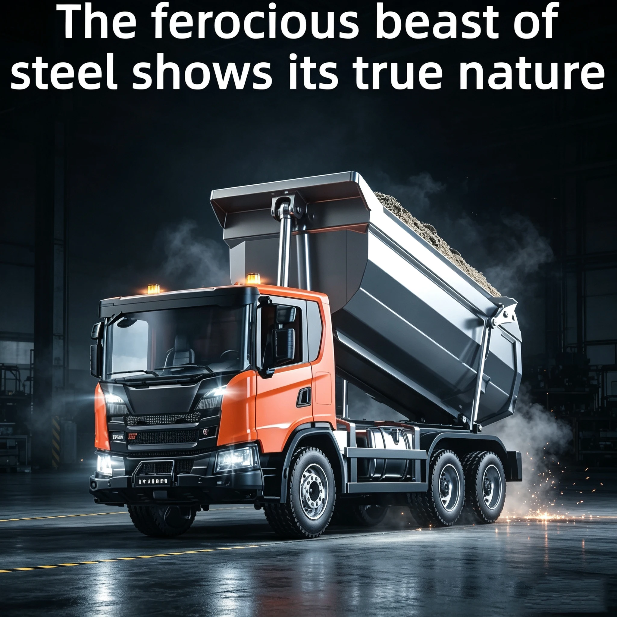 Double E E593 1/20 Remote Control Dump Truck Electric Remote Control Truck Simulation Toy Car with Lights and Sound Effects