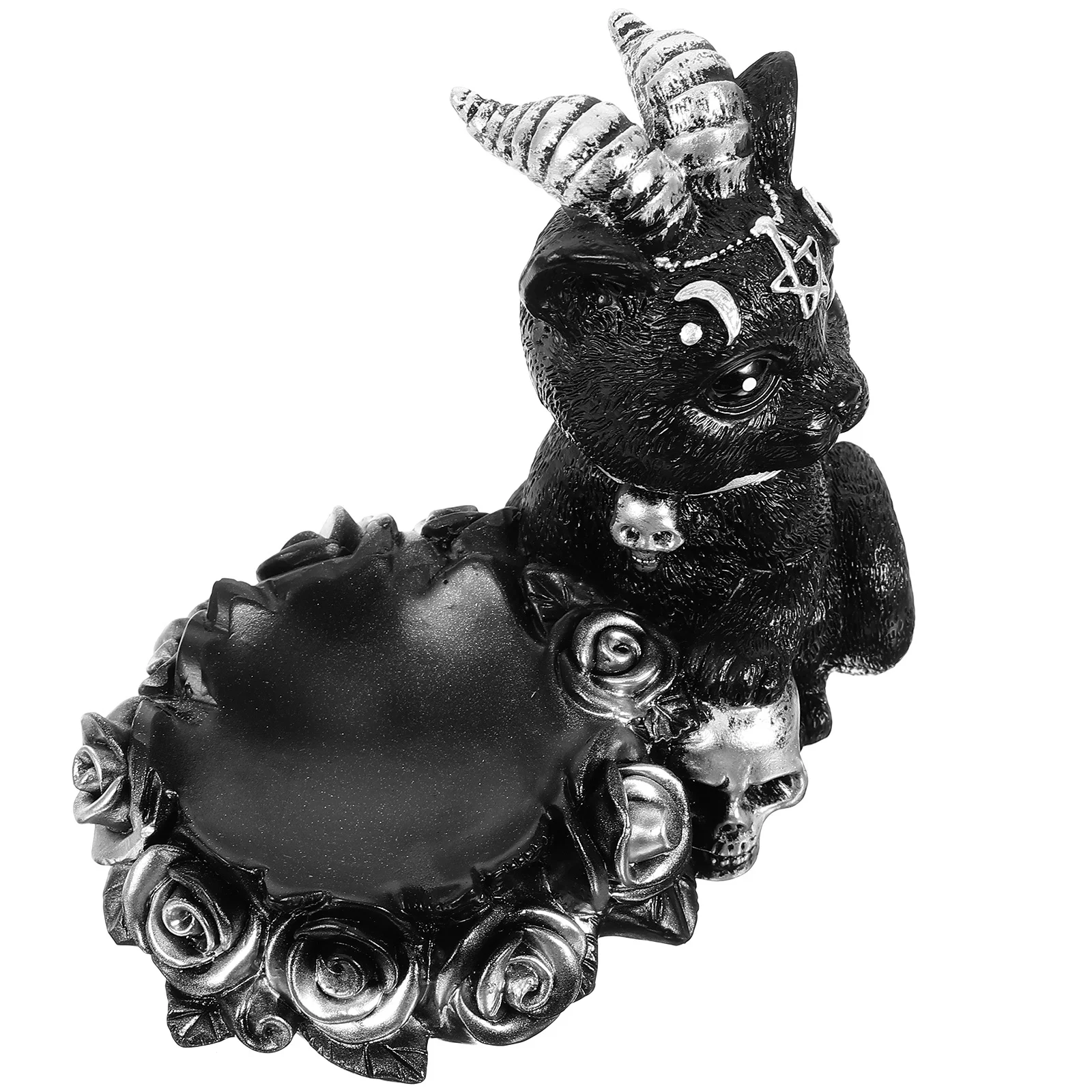 

Crystal Ball Holder Vintage Style Resin Stand for Desktop Decor Home Office Halloween Party Decoration Display Base for Small