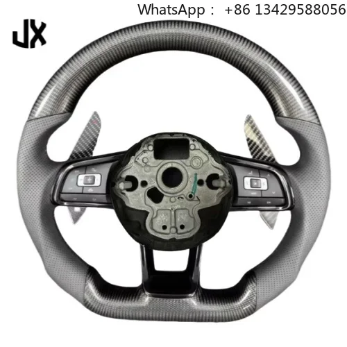 Carbon Fiber Steering Wheel for Volkswagen VW Polo Golf R 6 7 8 MK6 MK7 GTi Passat B7 B8 Car Steering Wheel High Quality
