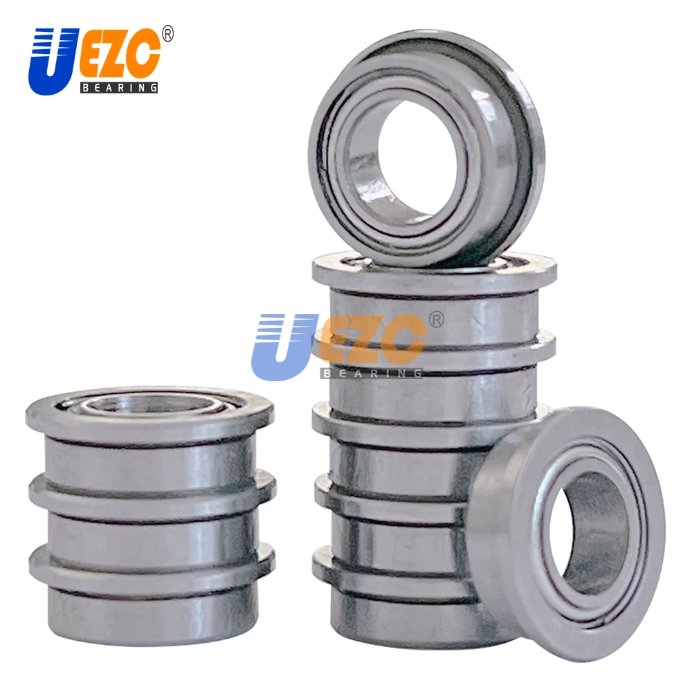 10Pcs MF74ZZ MF84ZZ MF85ZZ MF95ZZ MF105ZZ MF106ZZ MF117ZZ MF126ZZ MF128ZZ MF148ZZ Miniature Flanged  Ball Bearings