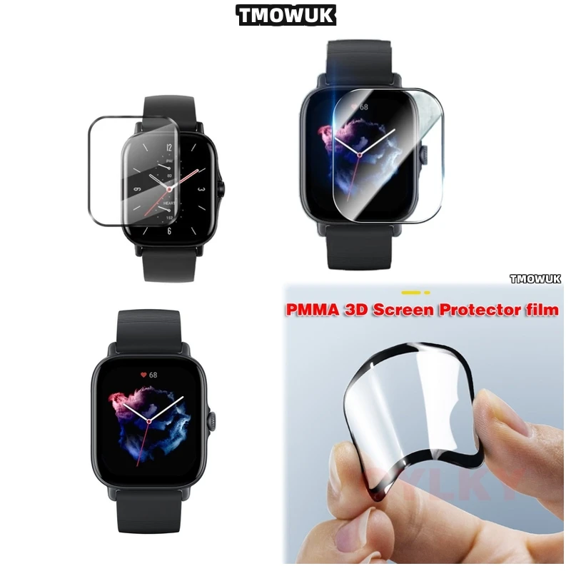 

Soft Flexible Protective Film With Precise 3D Curved Full - Cover For Amazfit BIP 3 5 6 U Pro Active Unity GTS 2E 2 3 4 MINI Scr