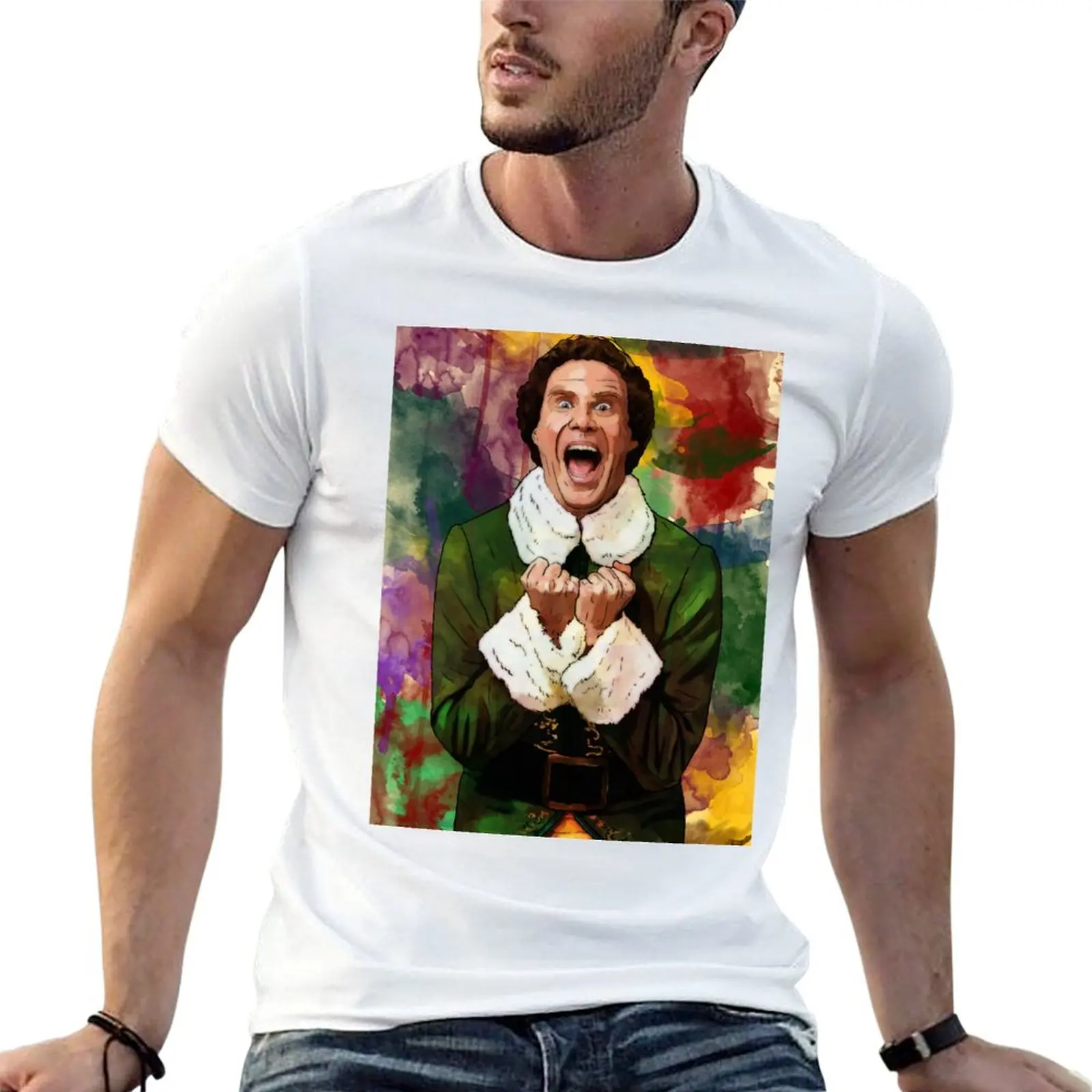 Elf - SANTA'S COMING! T-Shirt t shirt men 100% cotton luxury brand anime tshirt man t shirts graphic T-shirt