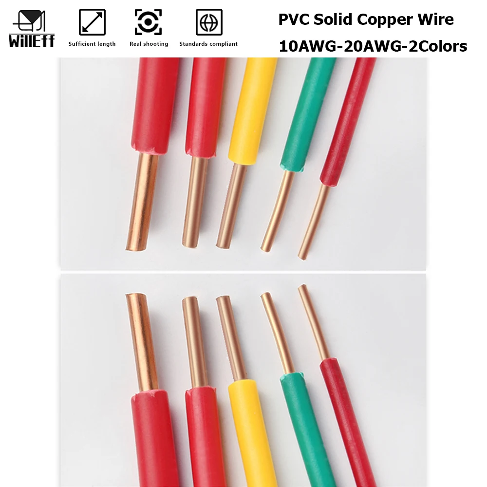 Solid Copper Electric Cable Rigid copper wire High-strength copper wire Hard-drawn copper wire Single-conductor copper cable