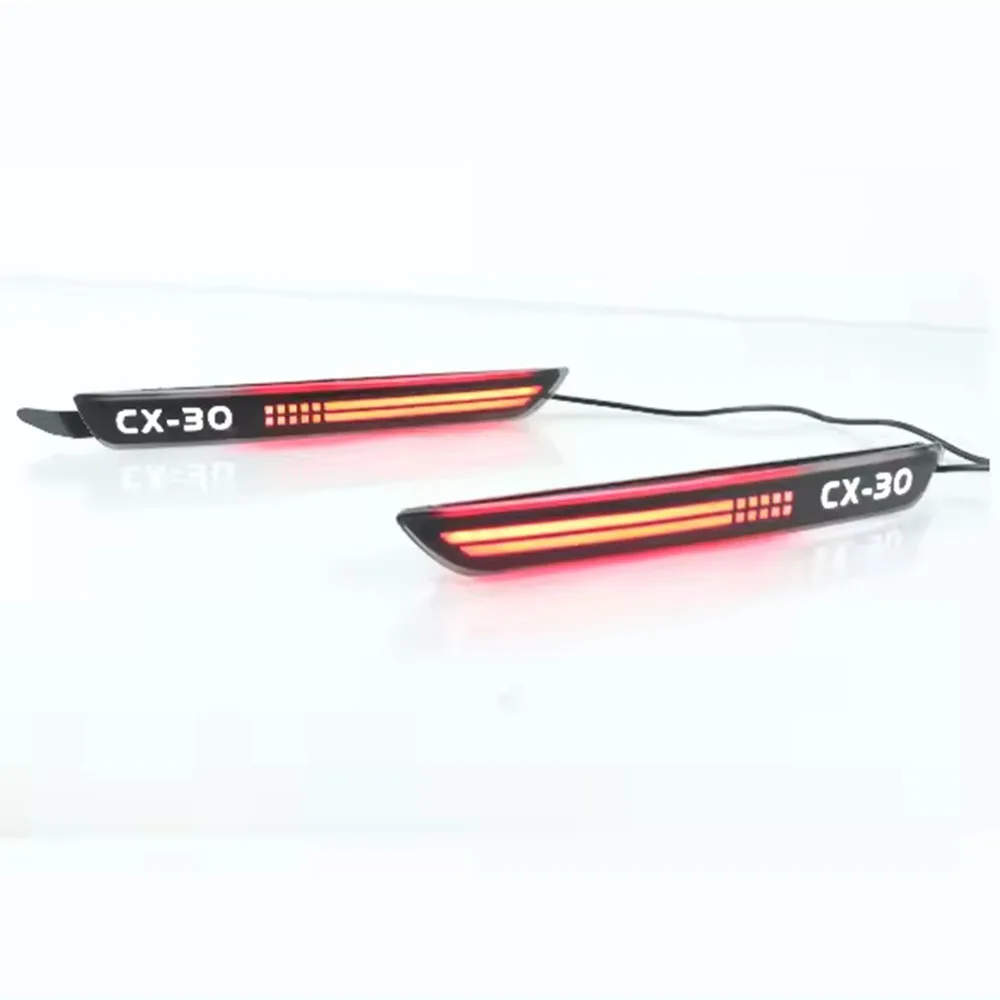 

Car Accessories Rear Bumper Reflector LED Lights For Mazda CX-30 CX30 2020 2021 DRL Brake Fog Light Tail Lamp Turn Signal