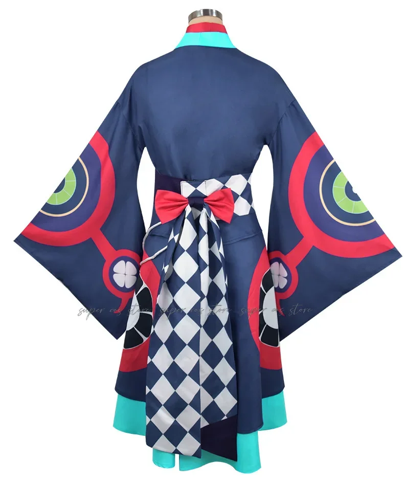 أنيمي مونونوكي الطب البائع كوسوريوري كيمونو شعر مستعار موحد تأثيري حلي هالوين كرنفال حفلة الزي للجنسين