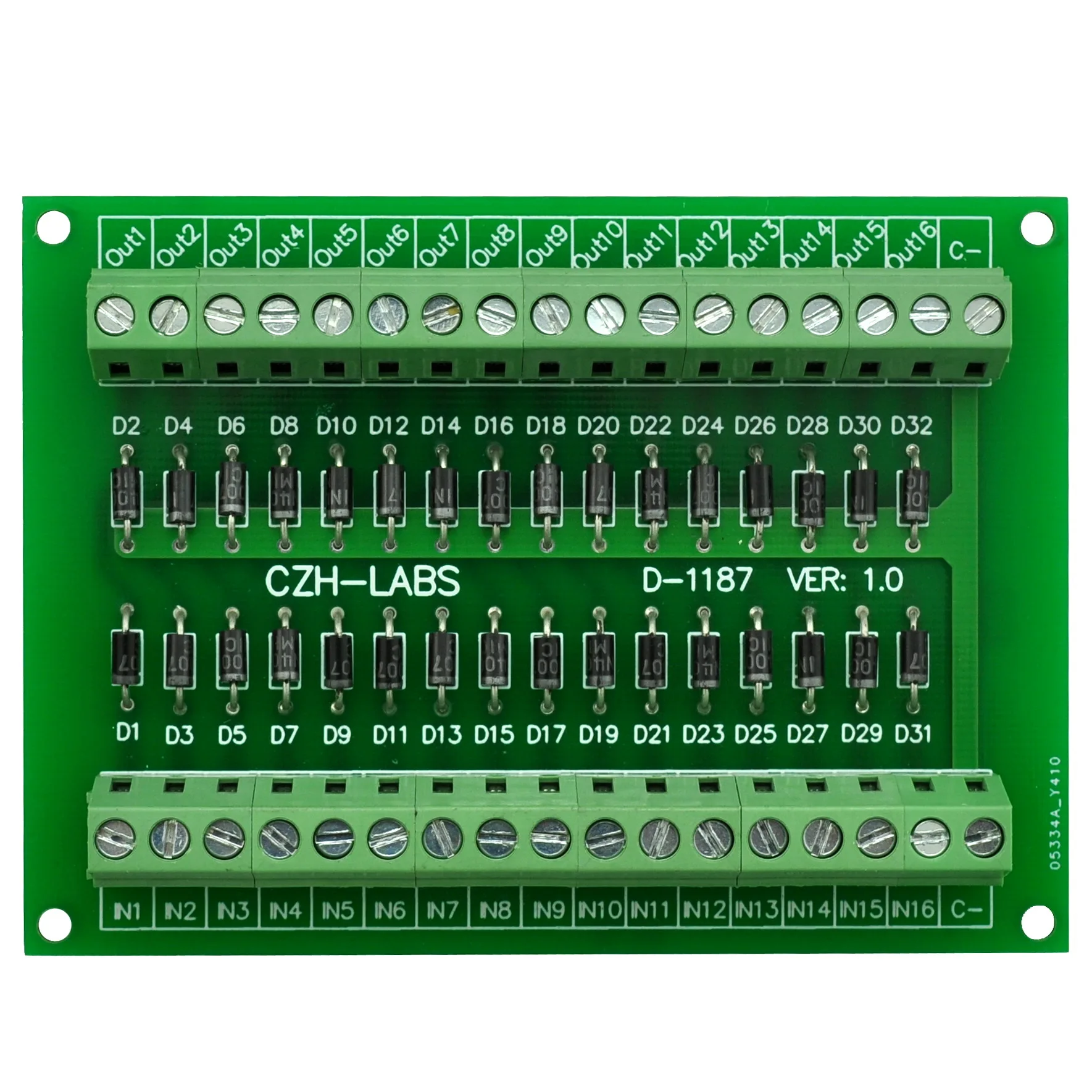 CZH-LABS Common Cathode DC Lamp Test Module, 16 Channels.