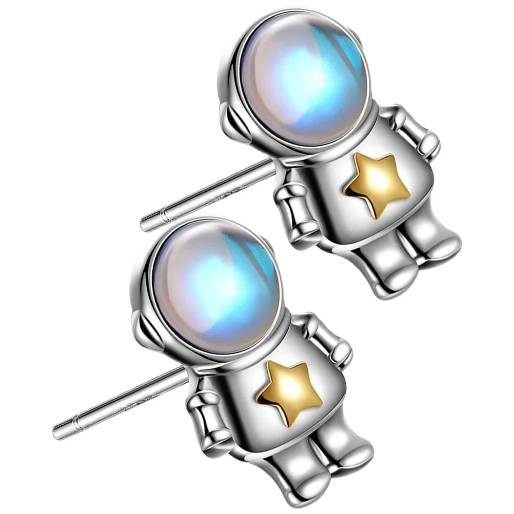 

1Pair Astronaut Earrings Drop Delicate Spaceman Earrings for Women Prom Party Daily Jewelry Space Jewelry