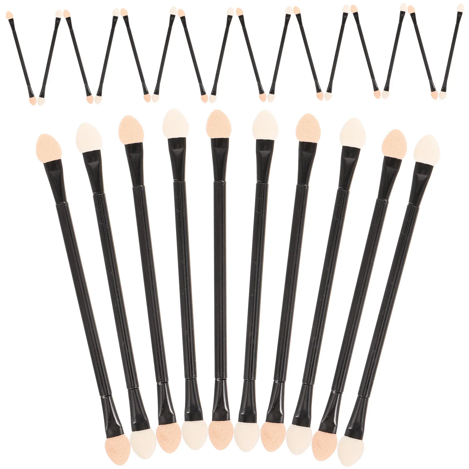 

30 Pcs Eye Shadow Applicator Foam Long Handle Sticks Eyeshadow Brush Kit