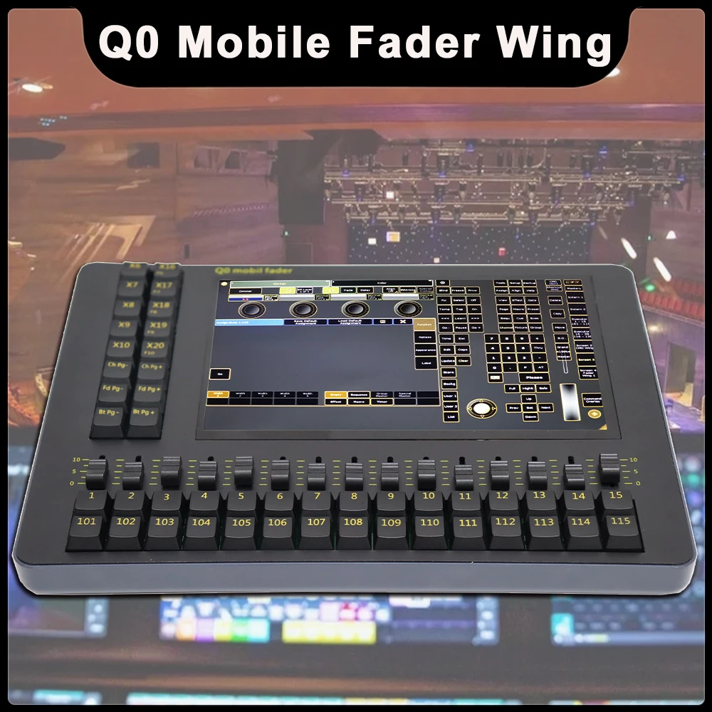 

YUER Q0 Mobile Fader Wing Lighting Console Professional Stage Equipment PC DMX512 Control DJ Bar Party LED Moving Head Light