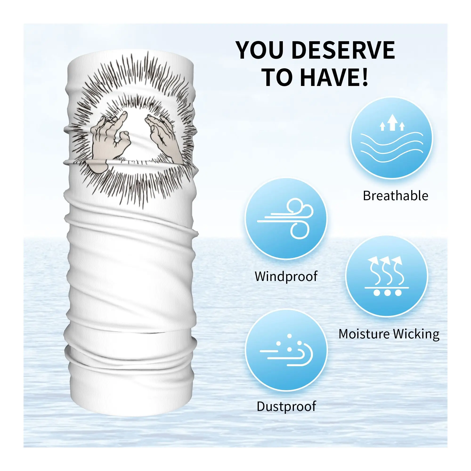 Godspeed You Black Emperor Lift je magere vuisten Bandana Neck Gaiter Gedrukt Wrap Sjaal Multifunctionele hoofdband Fietsen Unisex