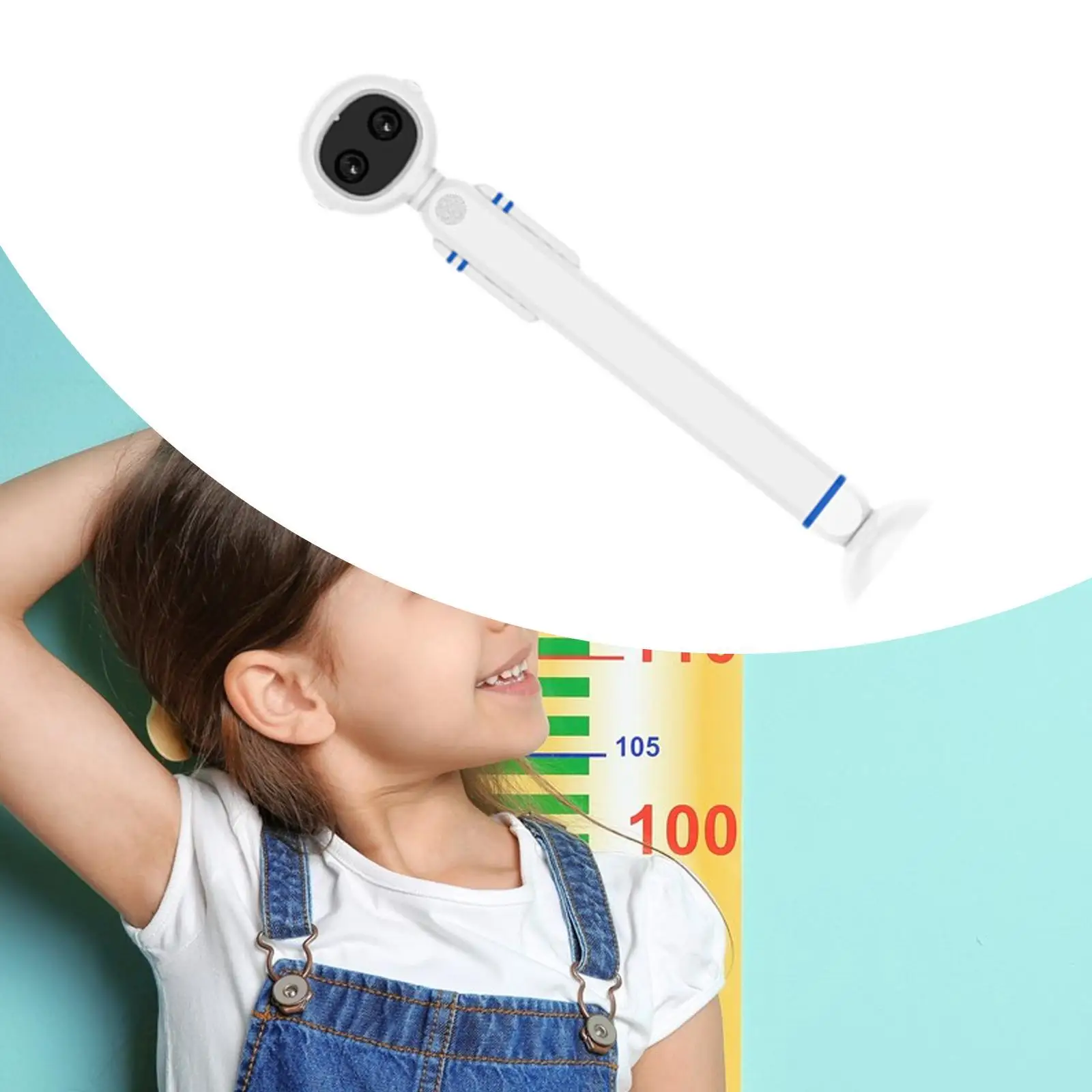 Digital Height Measuring Device Portable Electronic Smart App Height Gauge Body Height Stadiometer for Children Kids Boys Girls