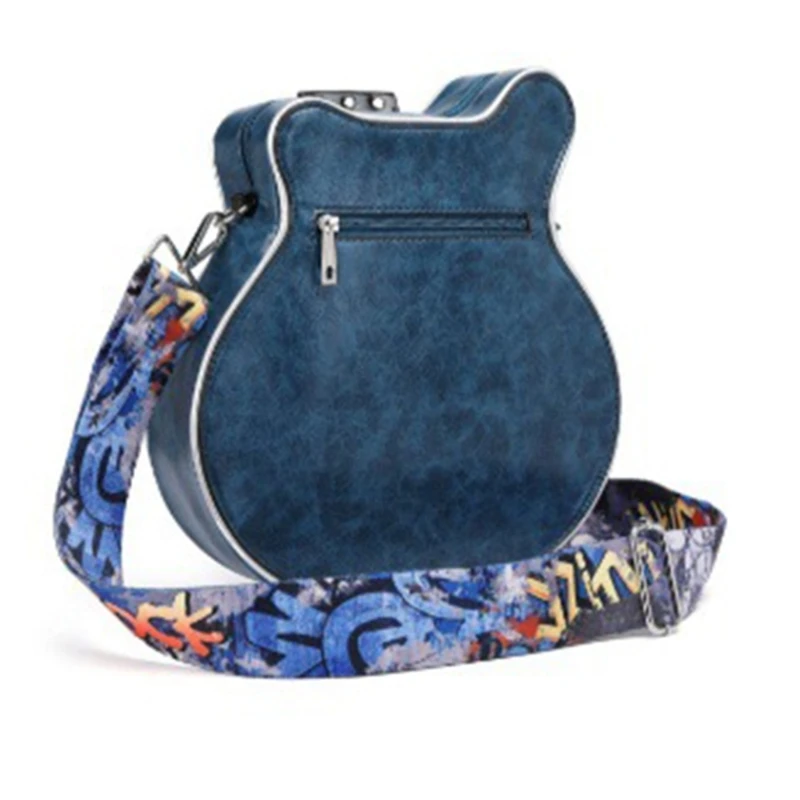 Guitar Shoulder Bags Creative Crossbody Bag PU Leather Bag for Girls Women