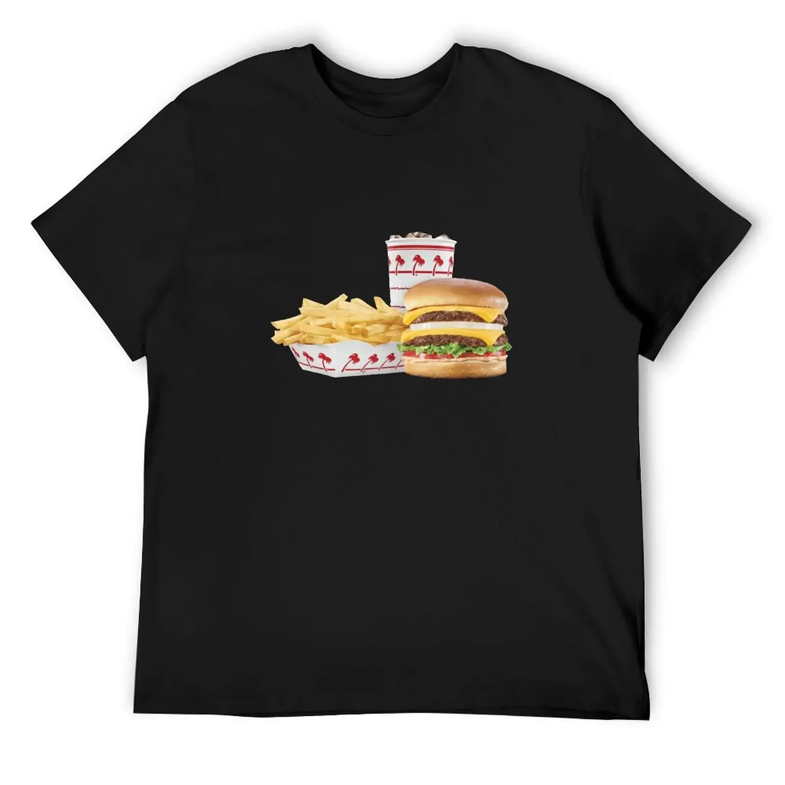 Delicious In-N-Out Meal T-Shirt anime tshirt Blouse plain t shirts men