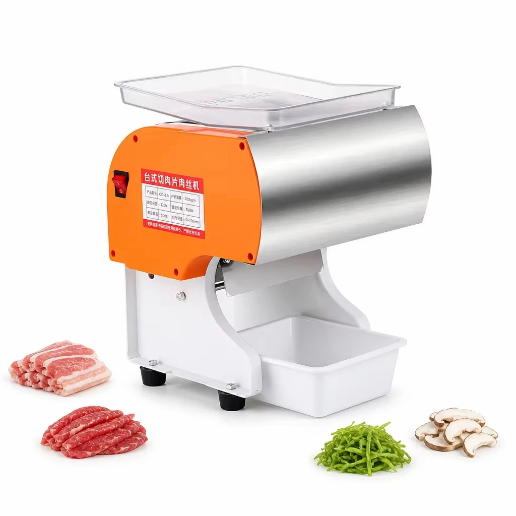 Multifunctional Meat Slicer and Cube Cutter Machine Combined Meat Grinder for Biltong Chicken Meat Processing