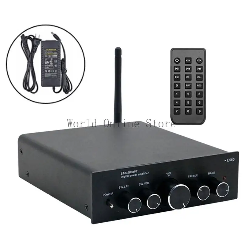 E580 2.1ch HiFi Power Amplifier Wireless Streaming Overloads Protections 87HC