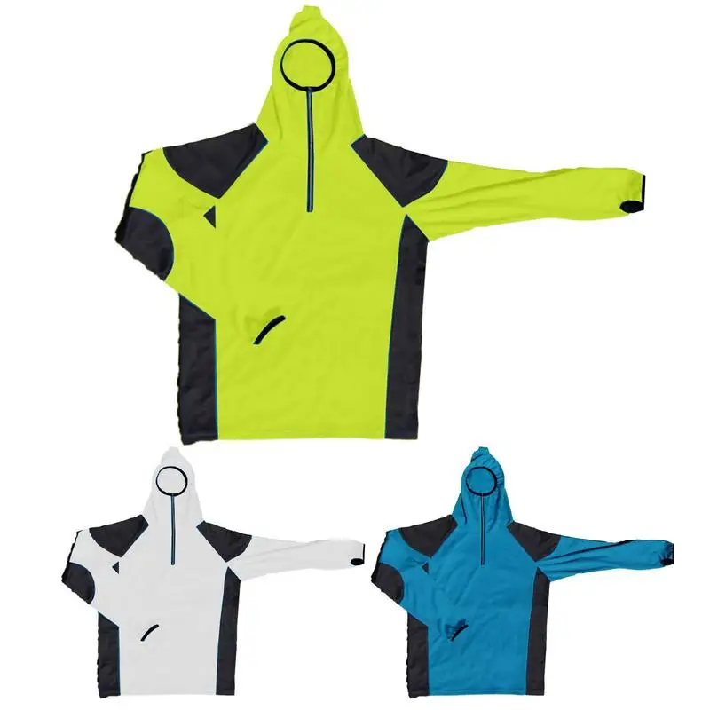 Fishing Shirt With Masque UPF 50 Moisture Wicking Sun Shirts With Side Panel Outside Working Essentials For Fishing Hiking