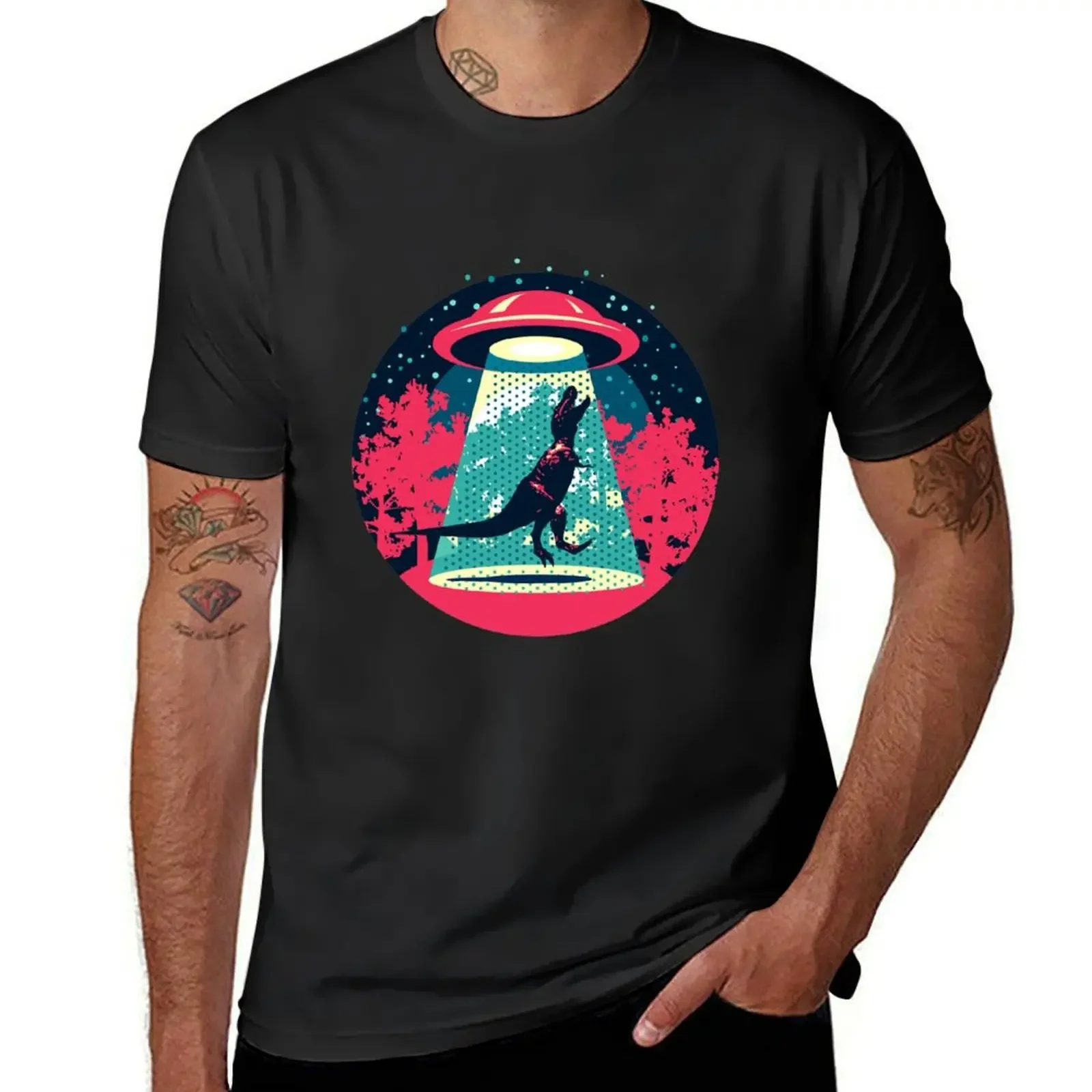 

Beware UFO, T. Rex / Red T-Shirt sports fans plus sizes graphics mens clothes