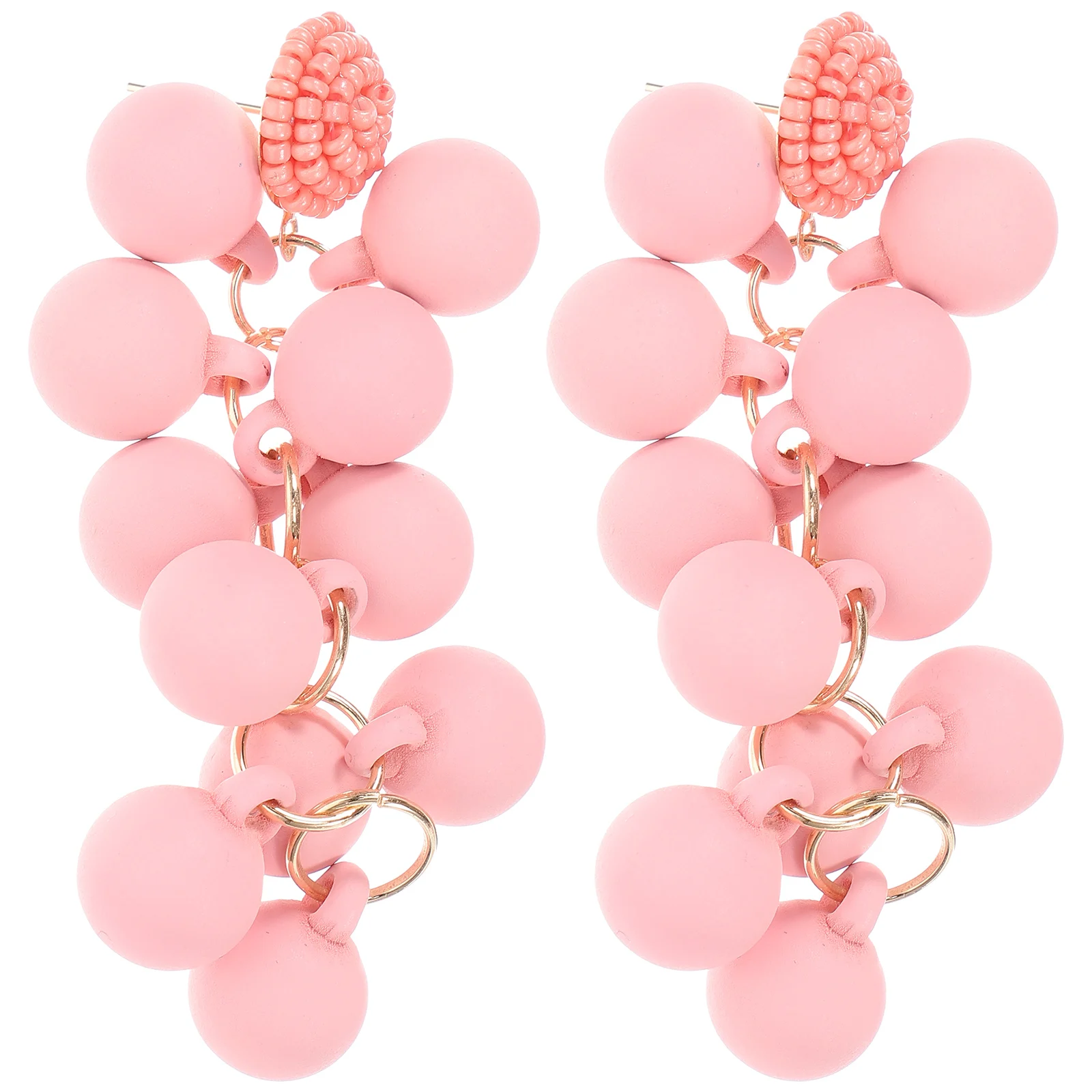 

Design-sensory Earrings Kawaii Grape for Girls Women Dangle Jewelry Dangling Trendy Resin Fruit