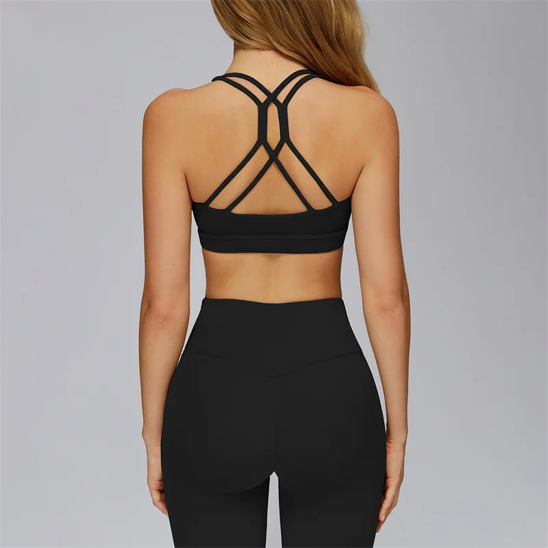 

TRY TO BN Женский спортивный костюм, спортивные бюстгальтеры, комплекты для йоги с крестом, полая красивая спина, леггинсы для фитнеса с высокой талией, одежда для бега, спортзала