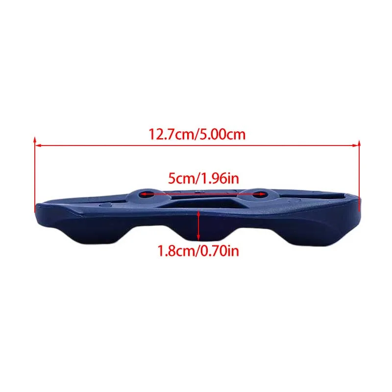 Blue flat fork oil pipe clamp for motorcycle off-road three groove guide chain slider