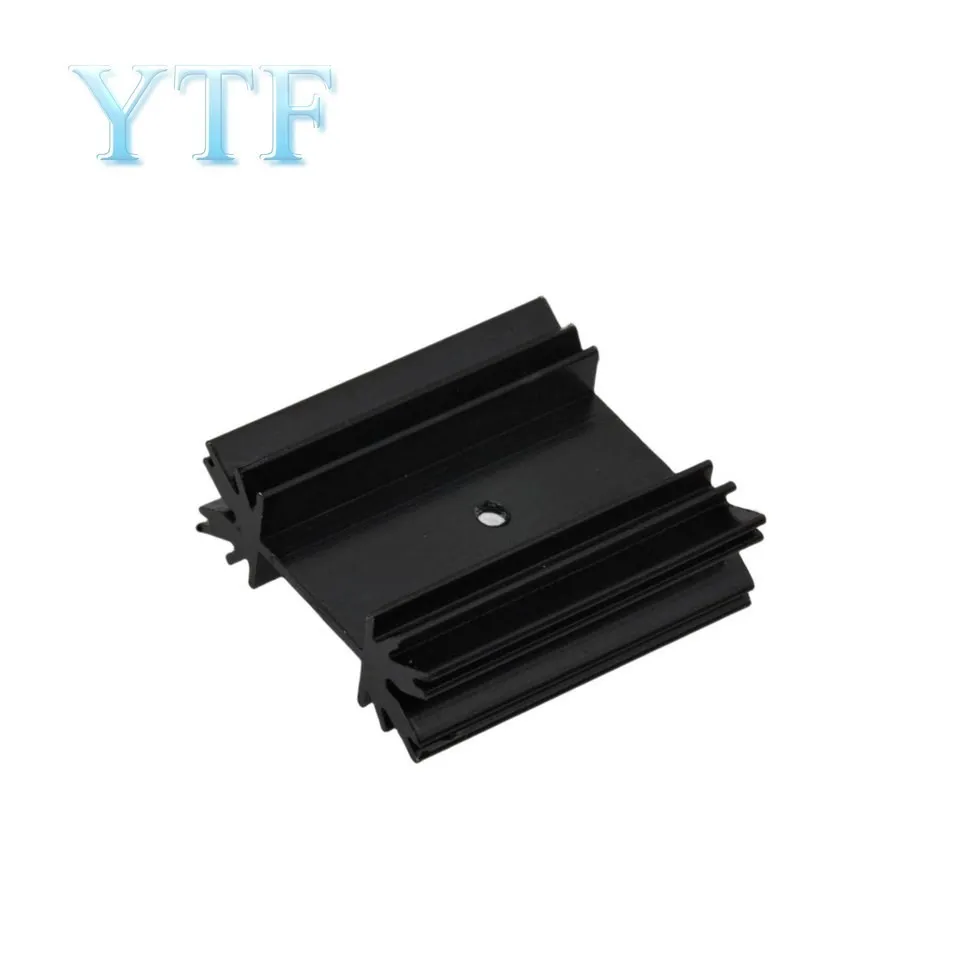 Transistor Heat Sink Block 38X34X12MM Electronic Audio TO-247 Triode Aluminum Radiator