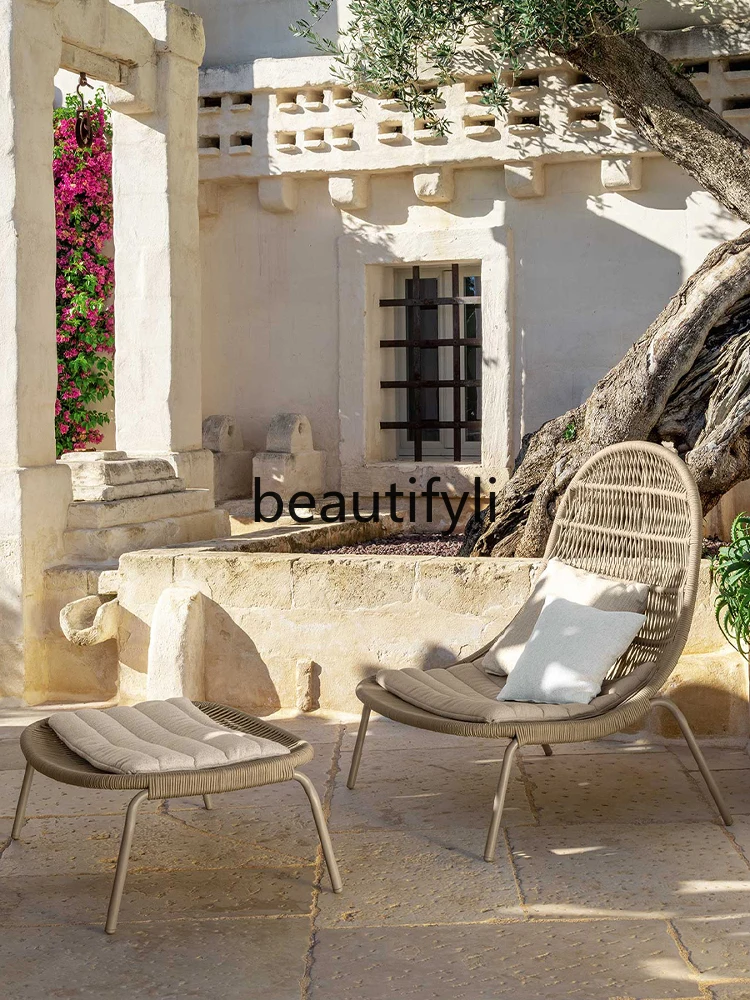 

Outdoor leisure lazy sofa open-air garden garden recliner creative rattan tables and chairs
