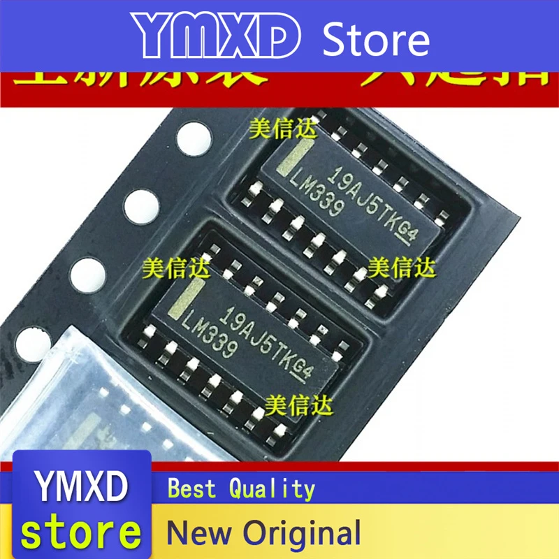 10pcs/lot New Original LM339 LM339DR quad-channel voltage comparator SOP-14 In Stock