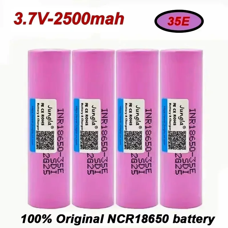 

Free Shipping New Original 18650 3.7V 2500Mah 20A Discharge INR18650 35E 1-50PCS Lithium-ion Rechargeable Battery