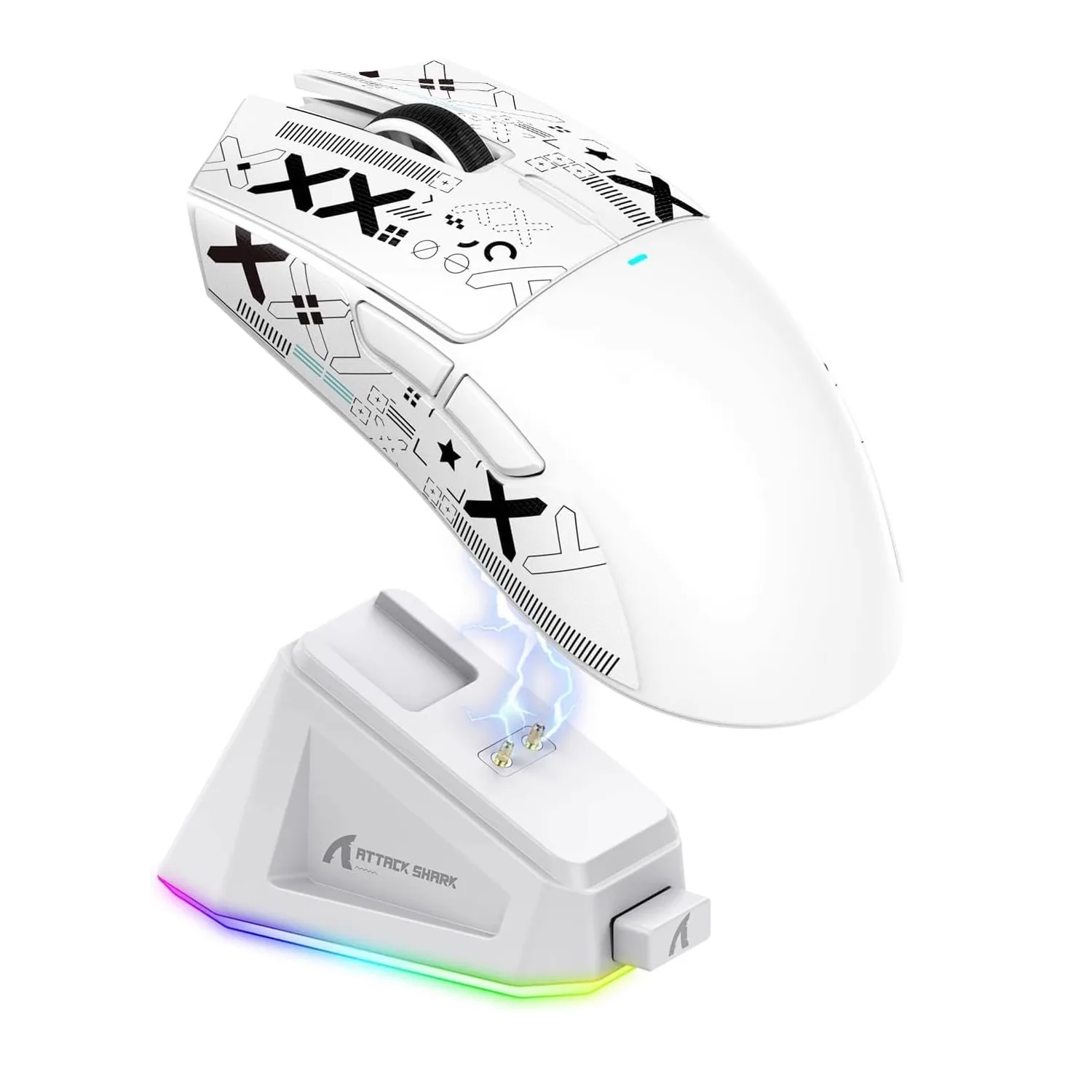 ATTACK SHARK X11 Wireless Gamer Mouse with Charging Dock PixArt PAW3311 Gaming Sensor, BT/2.4G Wireless Mouse