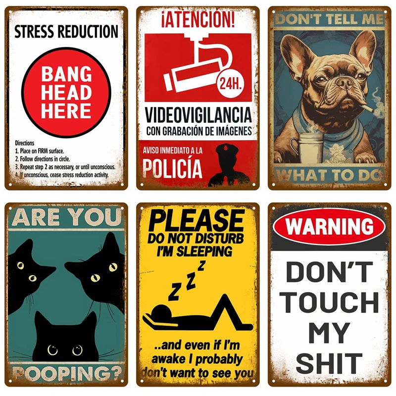 Vintage Raumdekoration Home Decor Artikel Blechschilder Ästhetische Männer Schlafzimmer Metallschilder Retro Metallplatte Poster Wandkunst Wandbild