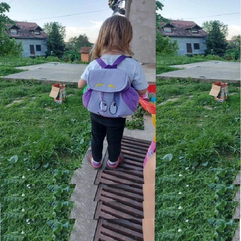 Dora Explorer Backpack Rescue Bag with Map,Pre-Kindergarten Toys Purple for Christmas gift