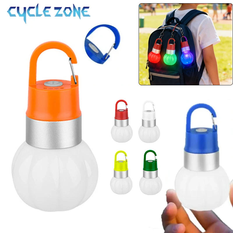 LED Colorful Children's Lantern Outdoor Camping Light Flashlight Mini Hangable Child Backpack Detachable Bottle Cap Camping Lamp