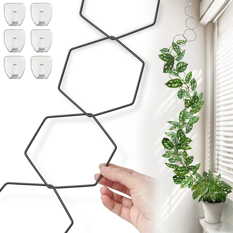 Chain Trellis For Climbing Plants Indoor & Outdoor House Plant Accessories For Monstera Pothos Ivy, And More Garden Wall