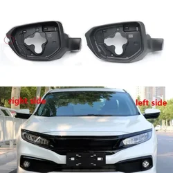 Honda Civic 10th 2016 2017 2018-2021 자동차 액세서리 도어 윙 미러 홀더 백미러 트림 링 하우징 프레임 1PCS