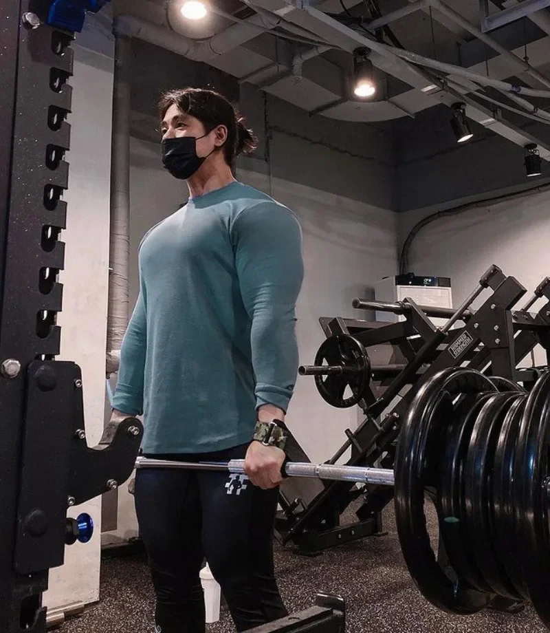 Men's Compression Long Sleeve T-Shirt Skinny Slim Stretch Gym Fitness Workout Running Quick Dry O Neck Base Layer Sport Top Male