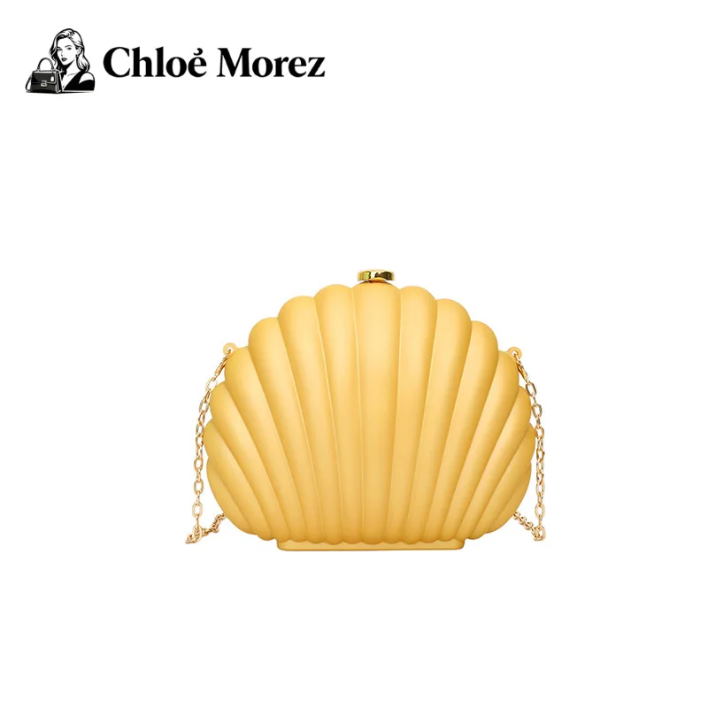 

Shell Bag Women Crossbody Acrylic Dinner Bag Chain Strap Single Shoulder