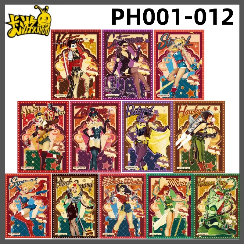 بطاقة DC الأصلية من KAYOU ‌ لعبة بطاقة مجموعة الرسوم المتحركة The Radiance of The Universe Proof of Legend Superman Batman Wonder Woman