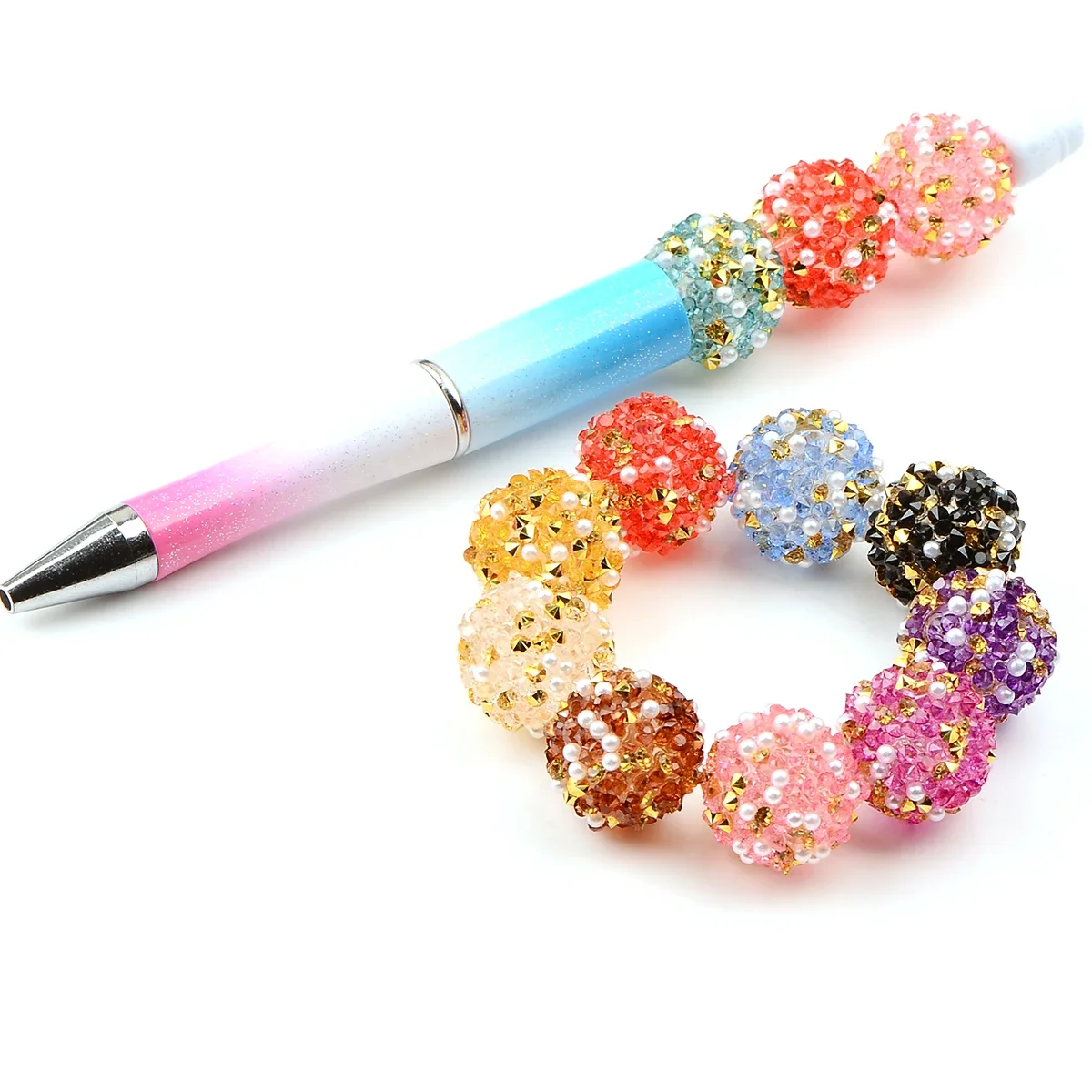 10pcs 16mm Acrylic Round Bead Mix color Acrylic hard sugar round bead For Jewelry Make Bracelet necklace anklet DIY Accessories