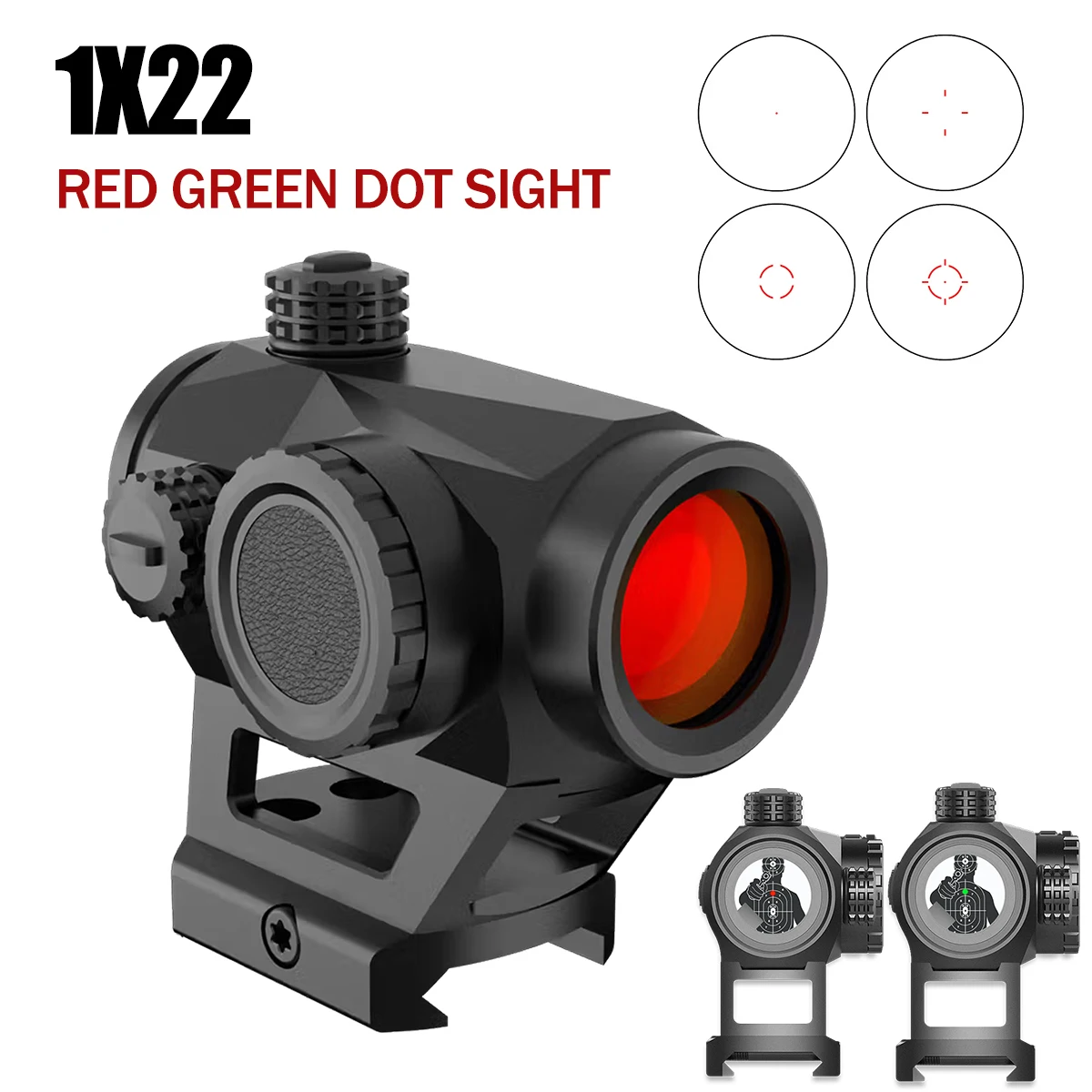 

Оригинальная оптика 1X22 Gen ll Red Dot Sight 2MOA с автоматическим регулируемым оптическим прицелом для пробуждения, Reflex 4, тактический охотничий прицел