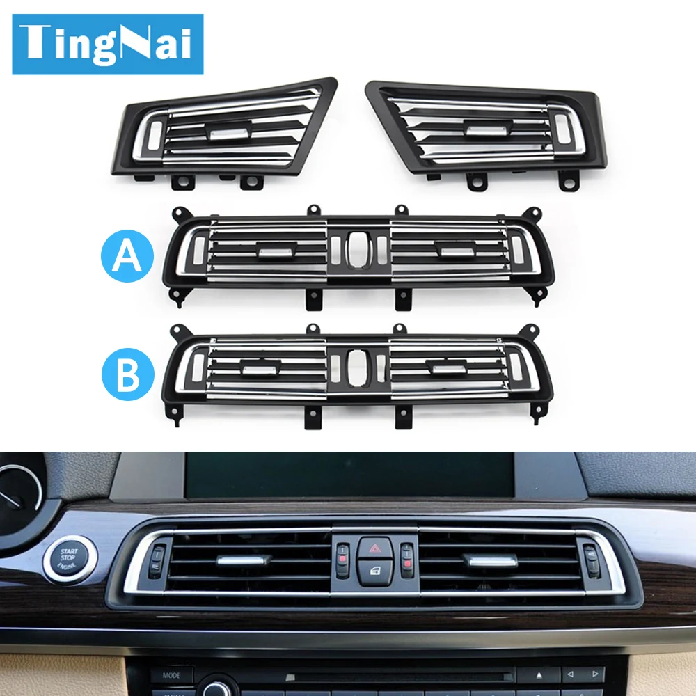 

Car Front Console Central Left Right Air Conditioner AC Vent Grille Outlet Cover Panel For BMW 7 Series F01 F02 2009-2016