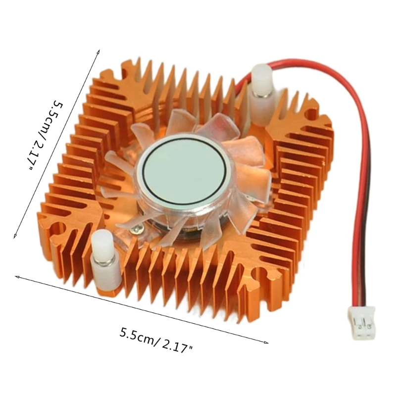 Heatsink Cooling Fan 2.0Plug Computer CPU Graphics Radiator IC Chip Cooler