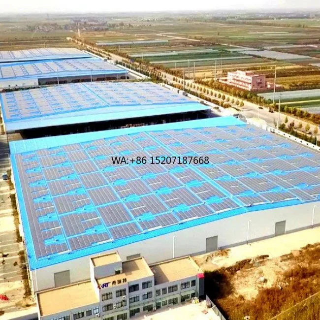 Saving Energy Photovoltaic Power Plant Prefabricated Structural Steel Buildings Workshop Solar Roofing Factory